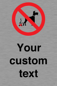 IV7268: Custom Prohibition No dog fouling