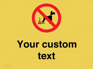 IV7268: Custom Prohibition No dog fouling