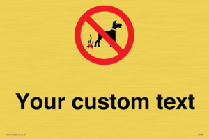 IV7268: Custom Prohibition No dog fouling