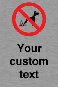IV7268: Custom Prohibition No dog fouling