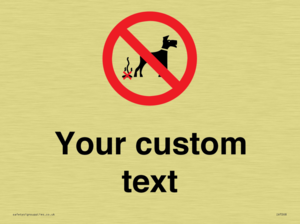 IV7268: Custom Prohibition No dog fouling
