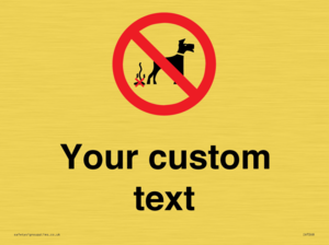 IV7268: Custom Prohibition No dog fouling
