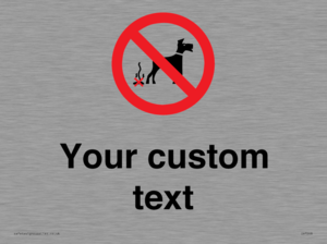 IV7268: Custom Prohibition No dog fouling