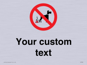 IV7268: Custom Prohibition No dog fouling