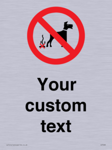 IV7268: Custom Prohibition No dog fouling