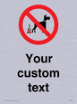 IV7268: Custom Prohibition No dog fouling