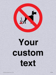 IV7268: Custom Prohibition No dog fouling