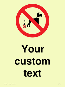 IV7268: Custom Prohibition No dog fouling
