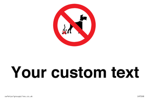IV7268: Custom Prohibition No dog fouling