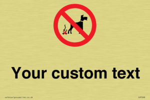 IV7268: Custom Prohibition No dog fouling