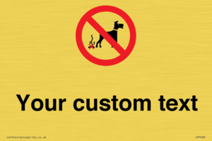 IV7268: Custom Prohibition No dog fouling
