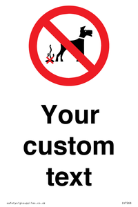 IV7268: Custom Prohibition No dog fouling