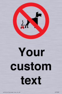 IV7268: Custom Prohibition No dog fouling