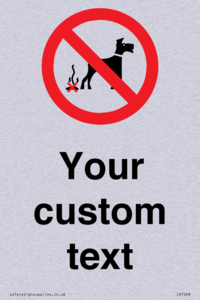 IV7268: Custom Prohibition No dog fouling