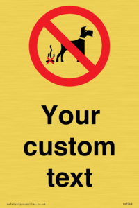 IV7268: Custom Prohibition No dog fouling