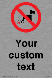 IV7268: Custom Prohibition No dog fouling