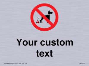 IV7268: Custom Prohibition No dog fouling