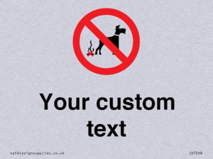 IV7268: Custom Prohibition No dog fouling