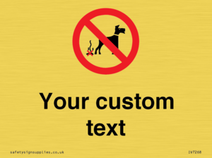 IV7268: Custom Prohibition No dog fouling