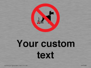 IV7268: Custom Prohibition No dog fouling