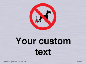 IV7268: Custom Prohibition No dog fouling