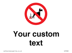 IV7268: Custom Prohibition No dog fouling