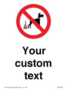 IV7268: Custom Prohibition No dog fouling