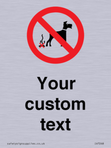 IV7268: Custom Prohibition No dog fouling