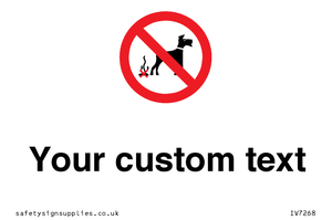 IV7268: Custom Prohibition No dog fouling