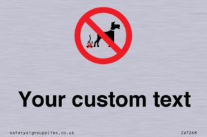 IV7268: Custom Prohibition No dog fouling