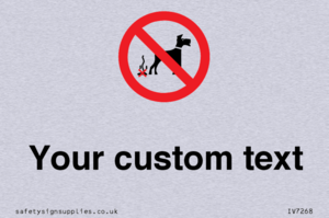 IV7268: Custom Prohibition No dog fouling