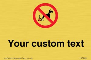 IV7268: Custom Prohibition No dog fouling