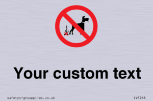 IV7268: Custom Prohibition No dog fouling