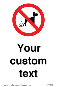 IV7268: Custom Prohibition No dog fouling