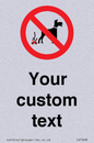 IV7268: Custom Prohibition No dog fouling