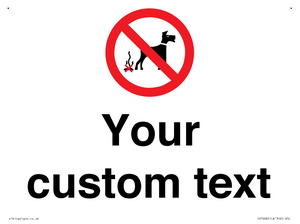 IV7268: Custom Prohibition No dog fouling