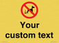 IV7268: Custom Prohibition No dog fouling