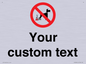 IV7268: Custom Prohibition No dog fouling