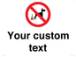 IV7268: Custom Prohibition No dog fouling