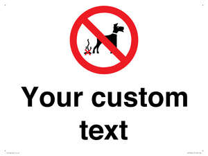 IV7268: Custom Prohibition No dog fouling