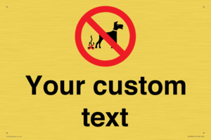 IV7268: Custom Prohibition No dog fouling