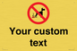 IV7268: Custom Prohibition No dog fouling