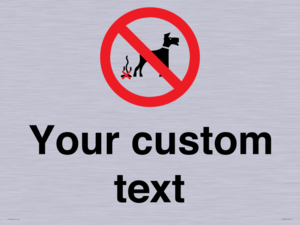 IV7268: Custom Prohibition No dog fouling