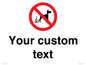 IV7268: Custom Prohibition No dog fouling
