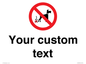 IV7268: Custom Prohibition No dog fouling
