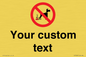 IV7268: Custom Prohibition No dog fouling