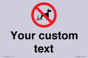 IV7268: Custom Prohibition No dog fouling