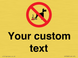 IV7268: Custom Prohibition No dog fouling