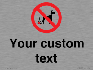 IV7268: Custom Prohibition No dog fouling