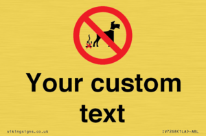 IV7268: Custom Prohibition No dog fouling